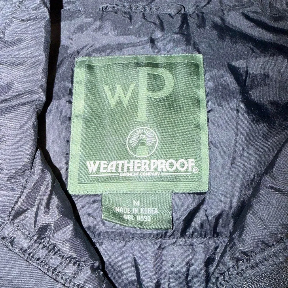 Weatherproof Mens Multi-Pocket Utility Vest Black Size M Fishing Hiking Gorpcore